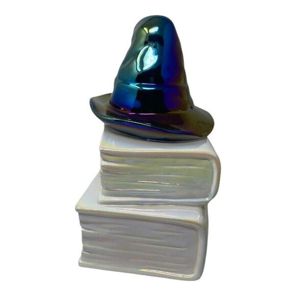 Rae Dunn HOCUS POCUS Halloween Witch Hat Iridescent Black Book Trick Treat Gift - Picture 5 of 8